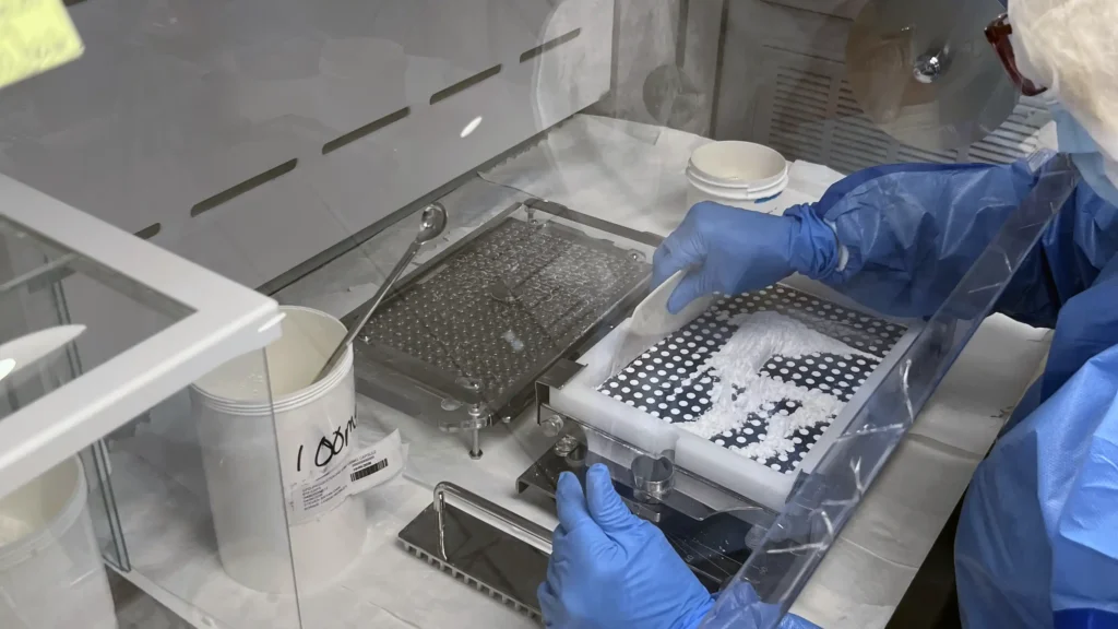 Barrett Drug Center compounding in action Barrett Drug Center compounding in action